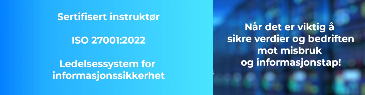 Sertifisert ISO 27001-instruktør
